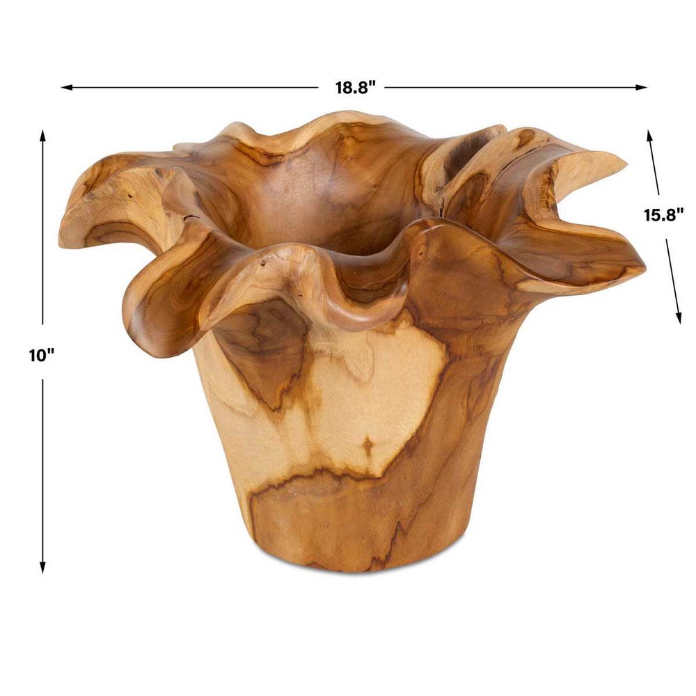 Uttermost Teak Flow Natural Outdoor Bowl