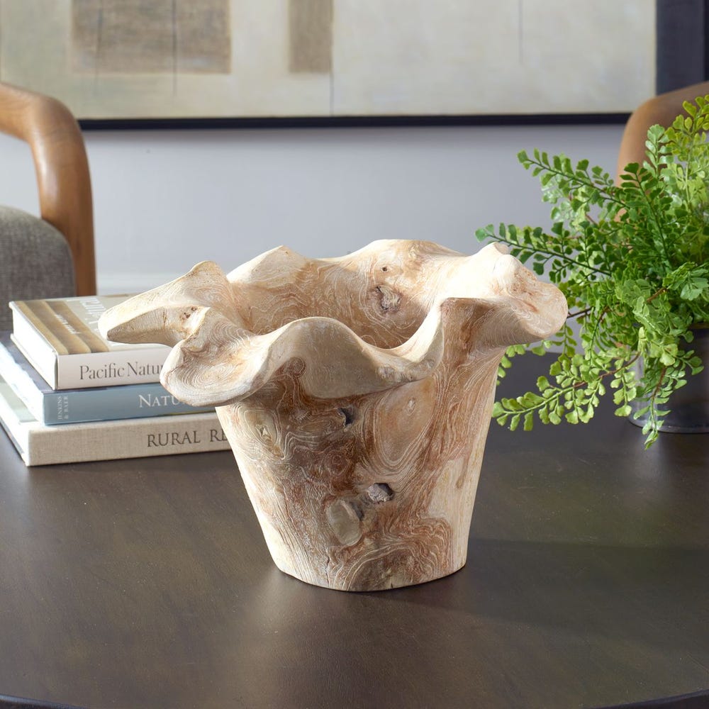 Uttermost Teak Flow Natural Outdoor Bowl