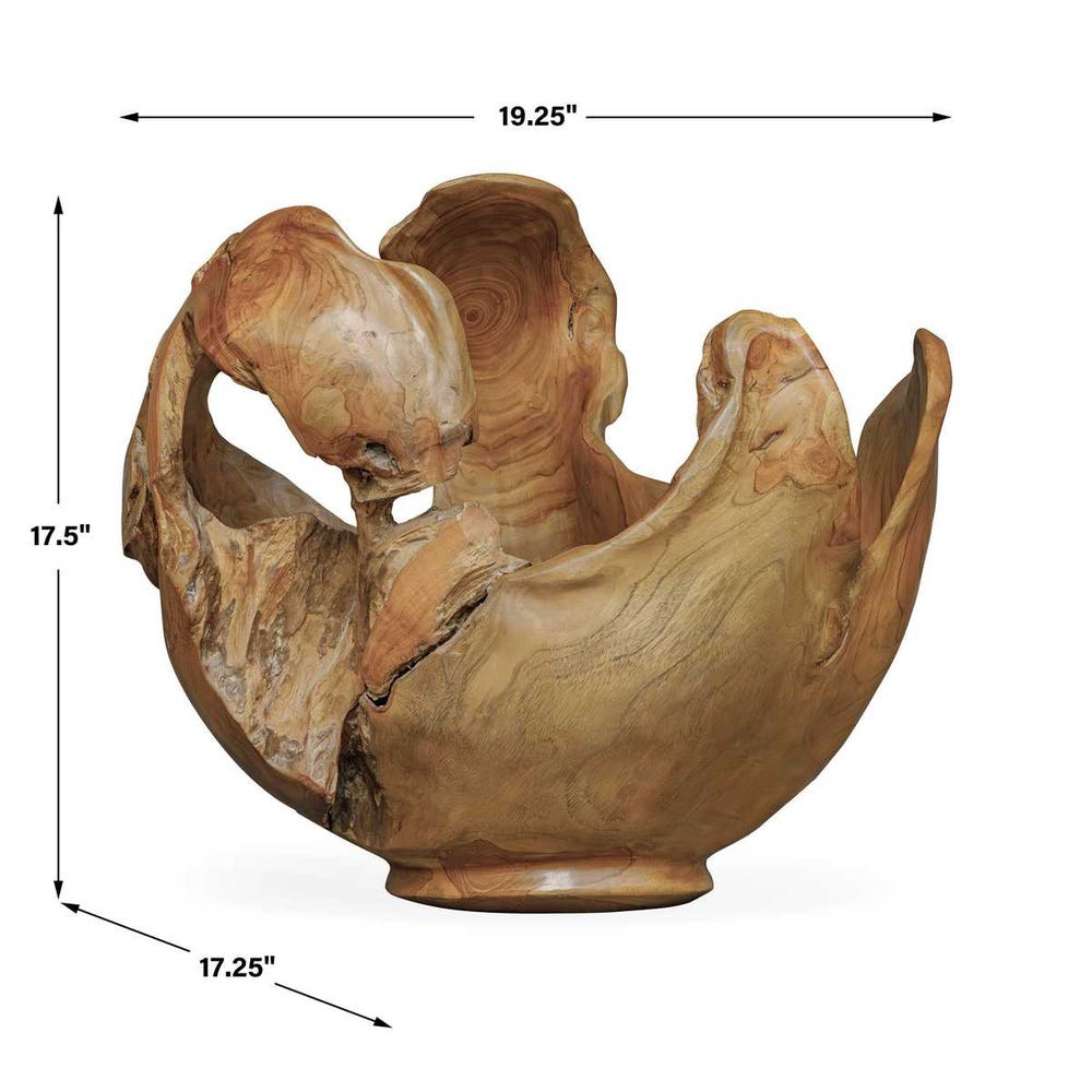 Uttermost Arbor Crest Indoor-Outdoor Teak Bowl