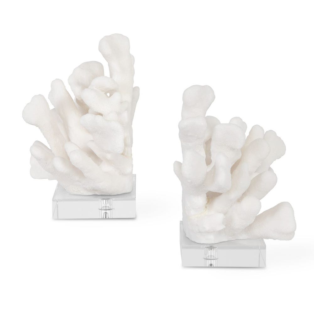 Uttermost Charbel White Bookends - Set of 2