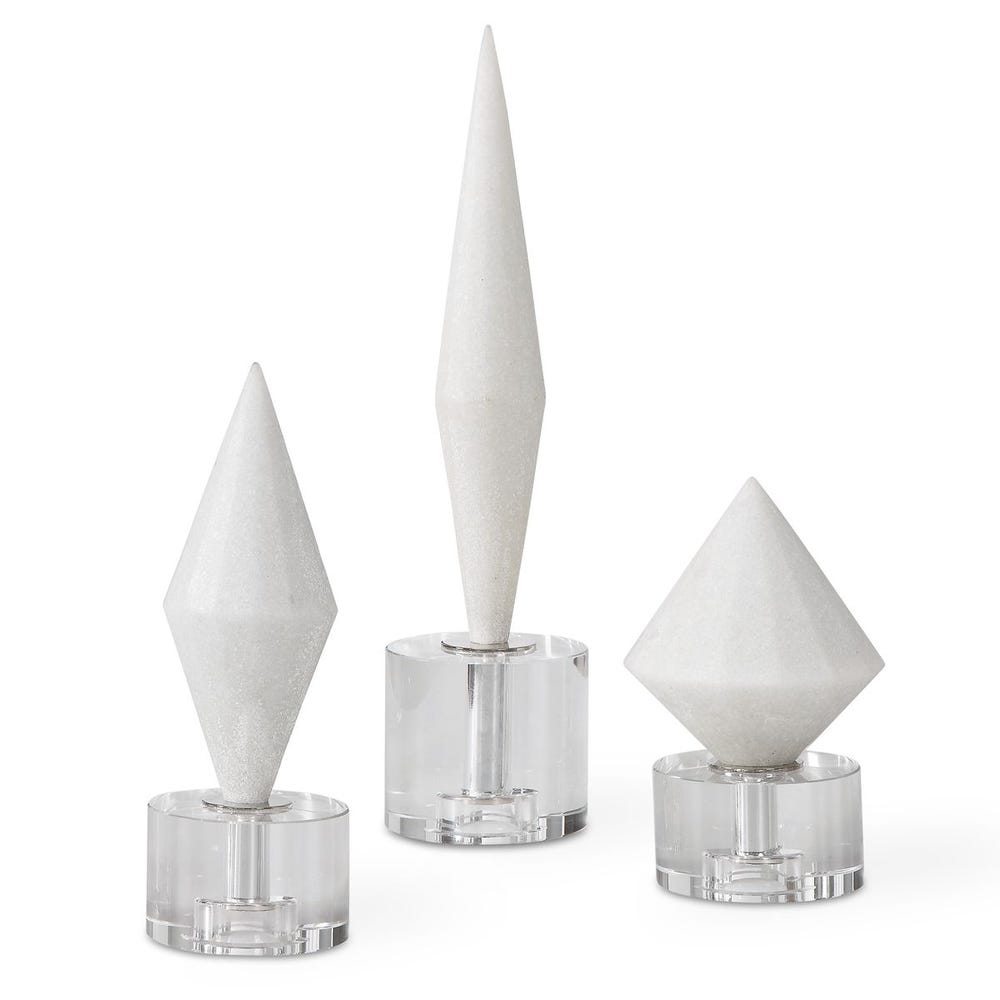 Uttermost Alize Stone Sculptures - Set of 3