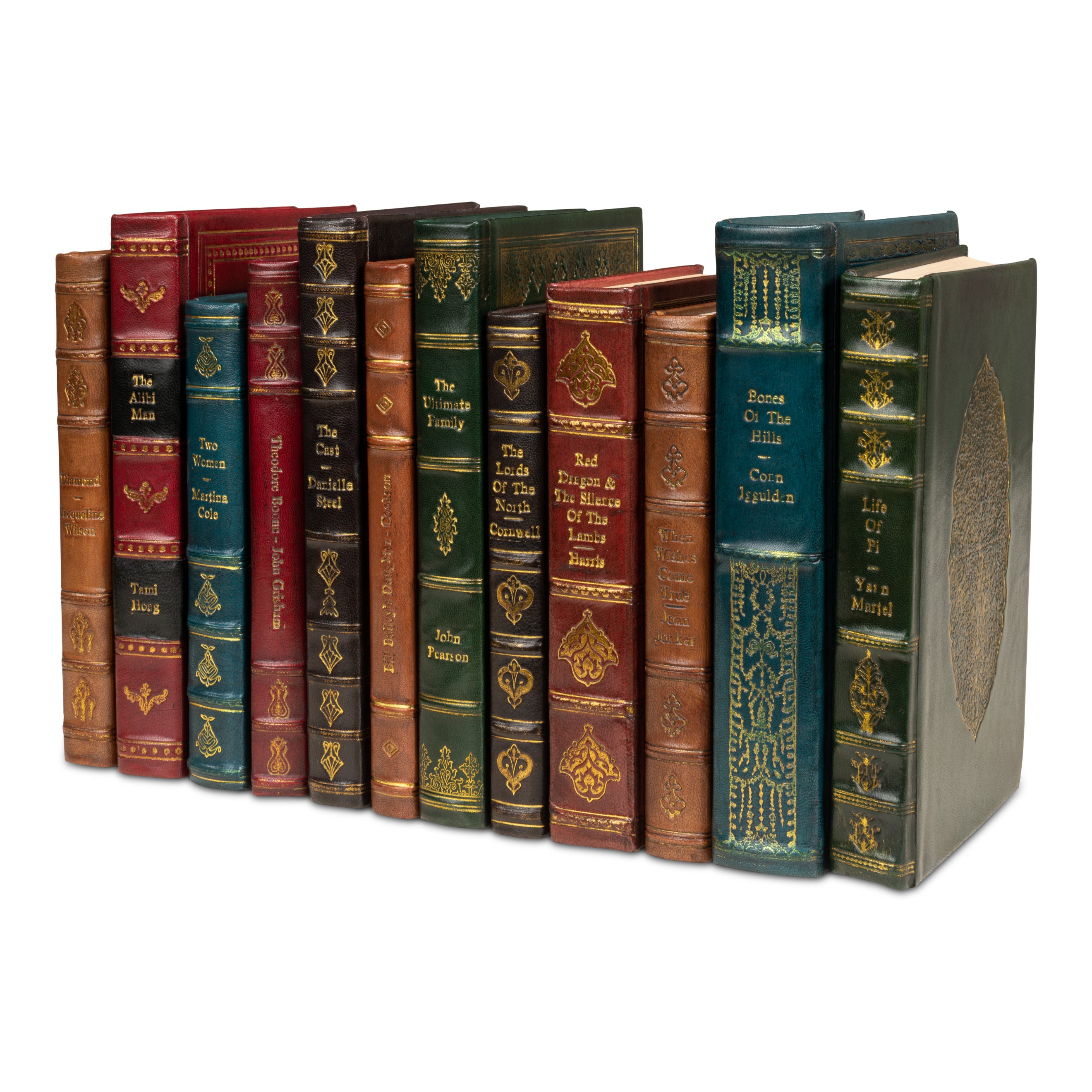 Rebound Leather Books - Set of 12