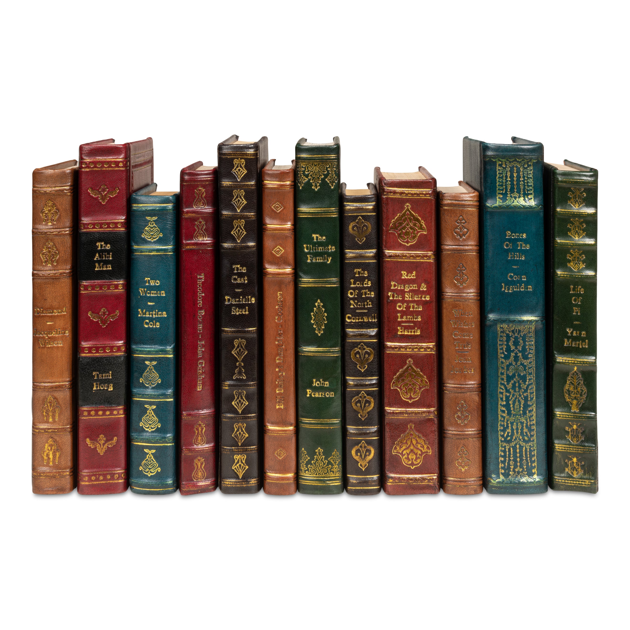 Rebound Leather Books - Set of 12