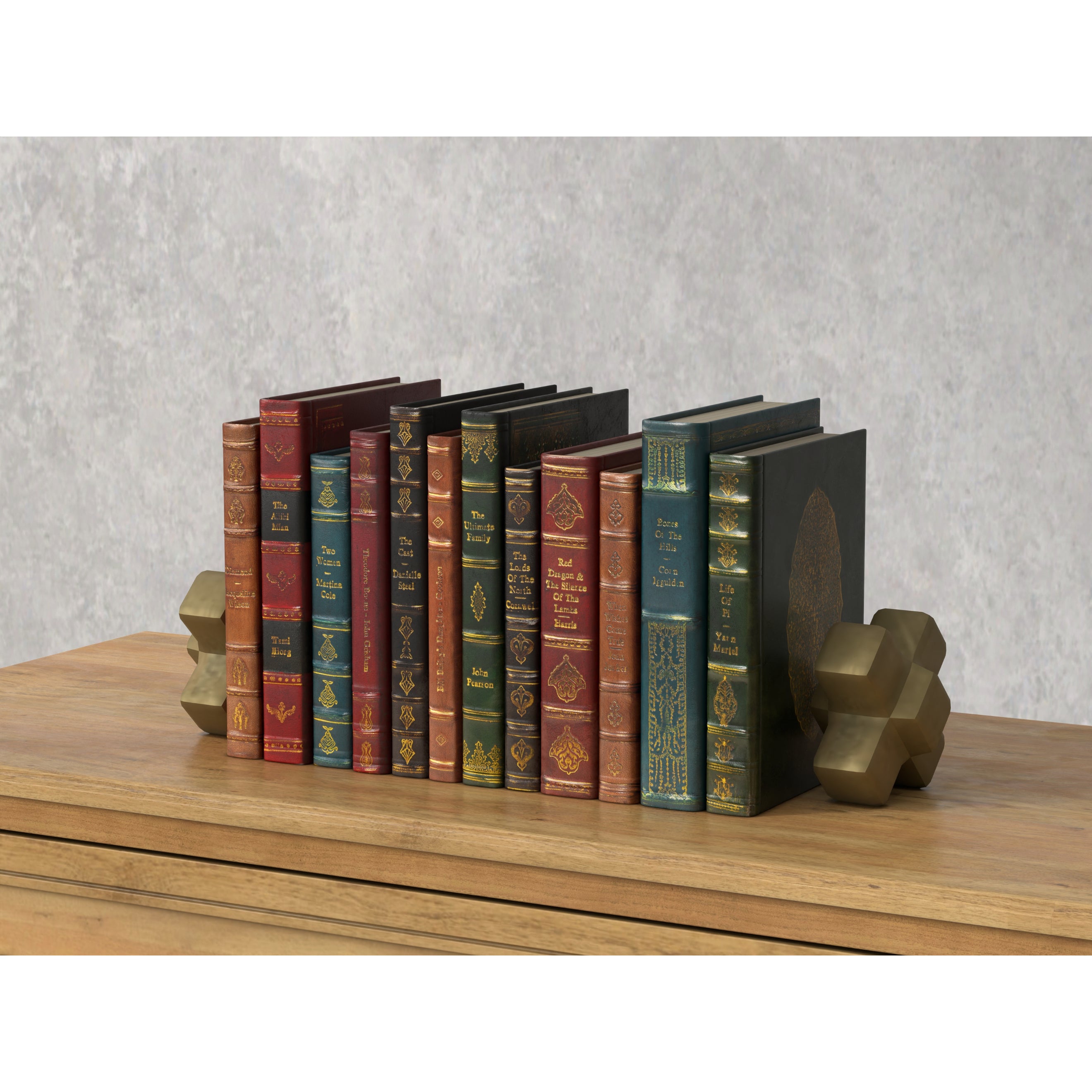 Rebound Leather Books - Set of 12