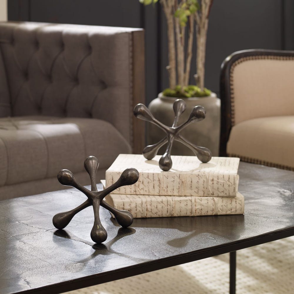 Uttermost Harlan Nickel Objects - Set of 2