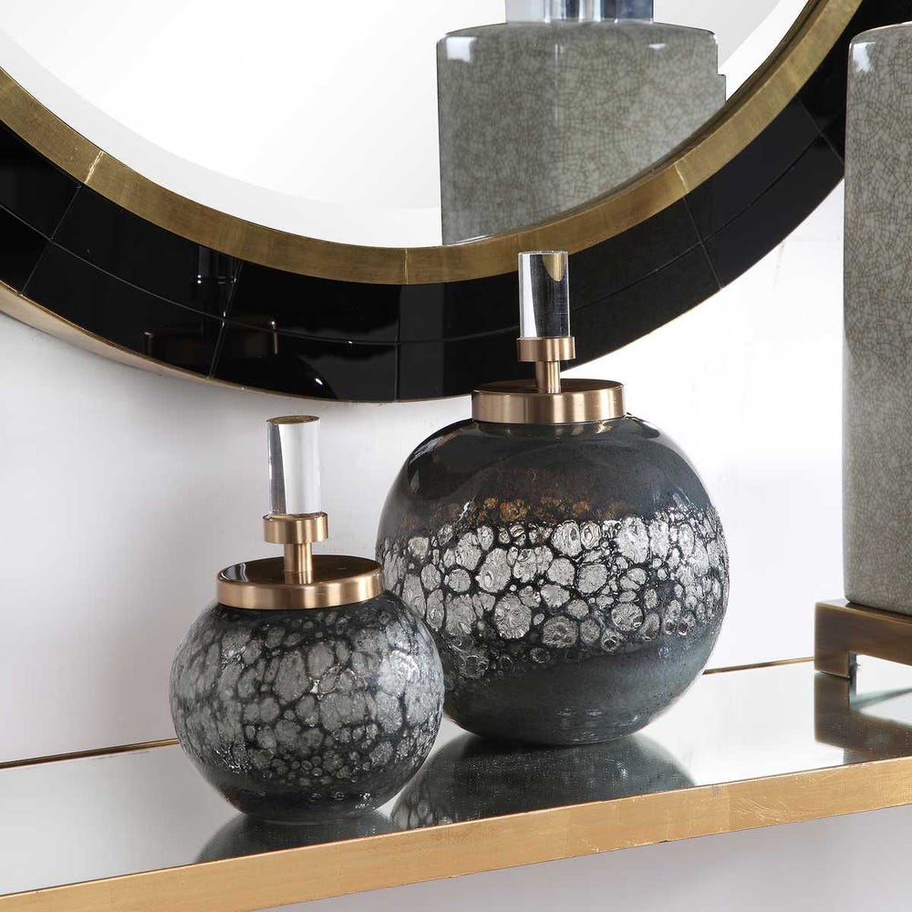 Uttermost Cessair Art Glass Bottles - Set of 2