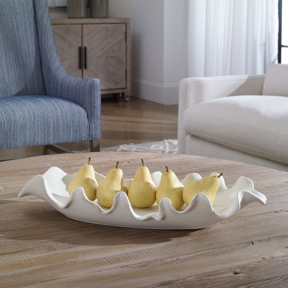Uttermost Ruffled Feathers Bowl