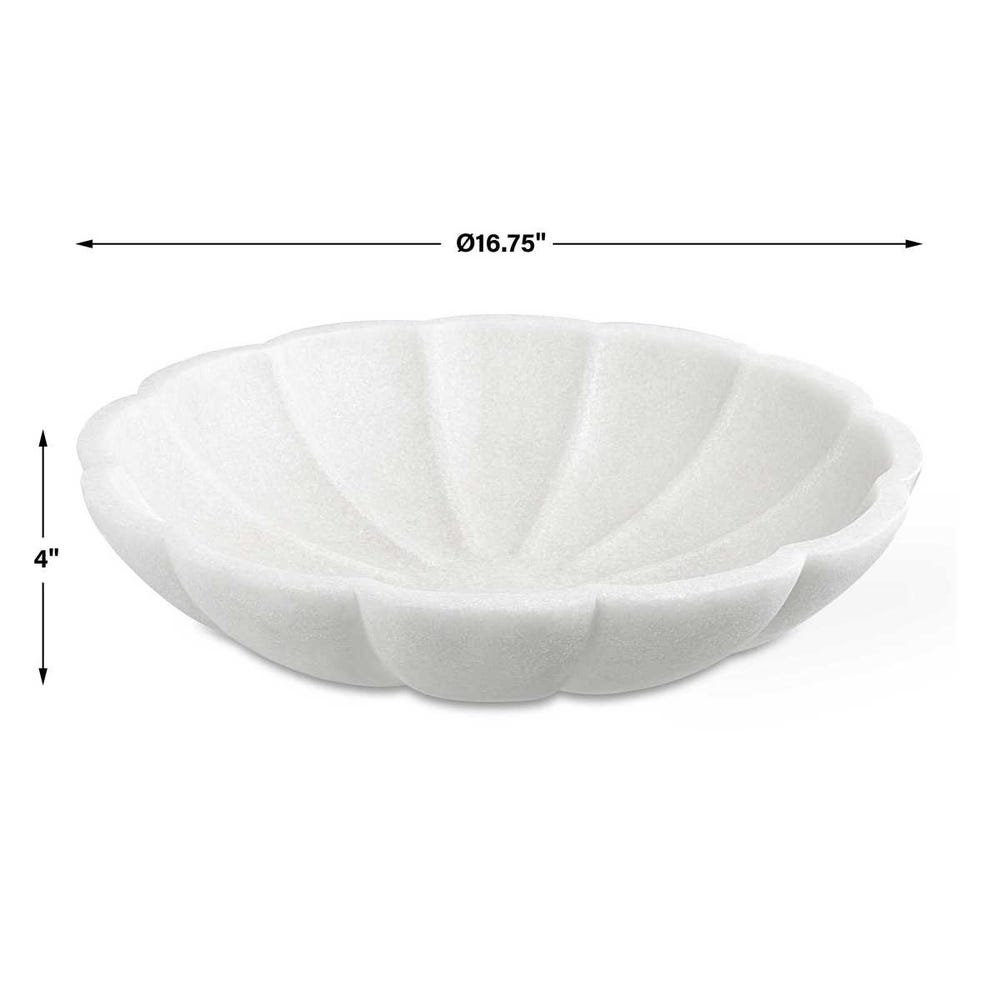Uttermost Petal Ivory Ricestone Bowl