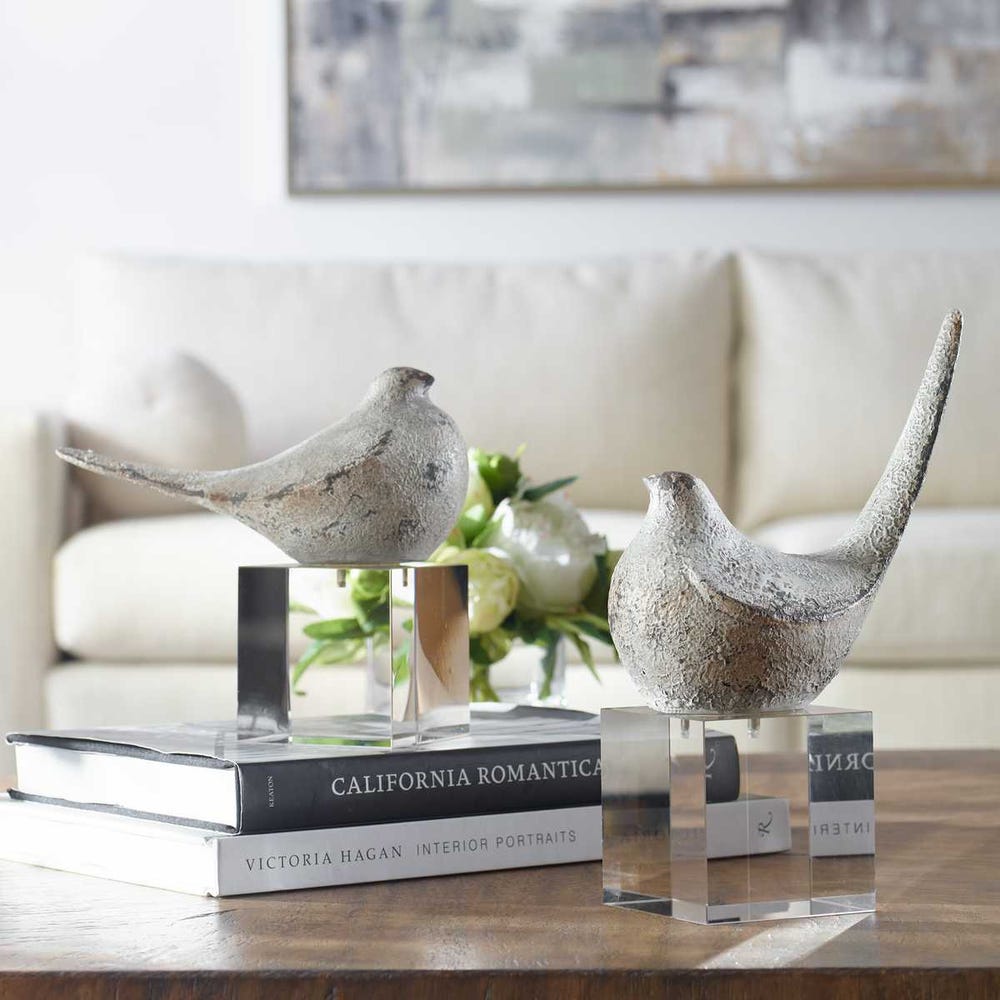 Uttermost Better Together Bird Sculptures - Set of 2