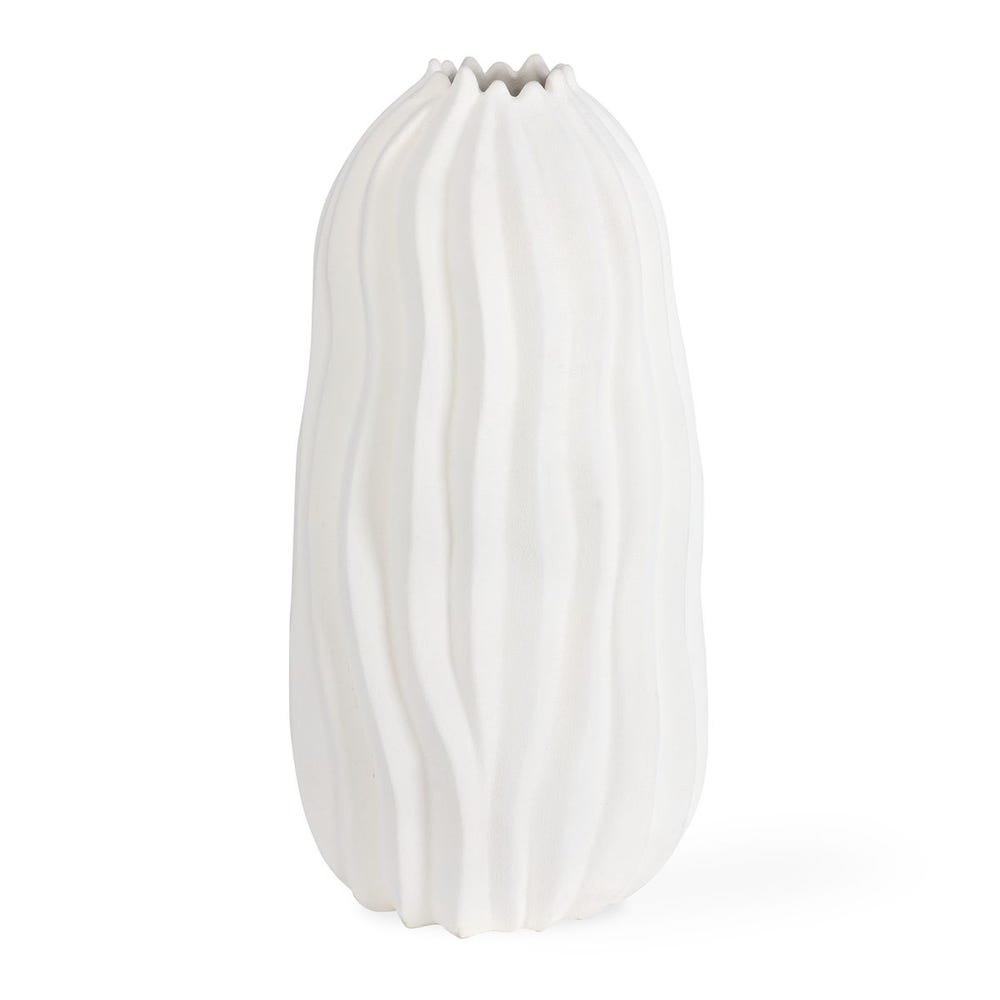 Uttermost Merritt White Floor Vase