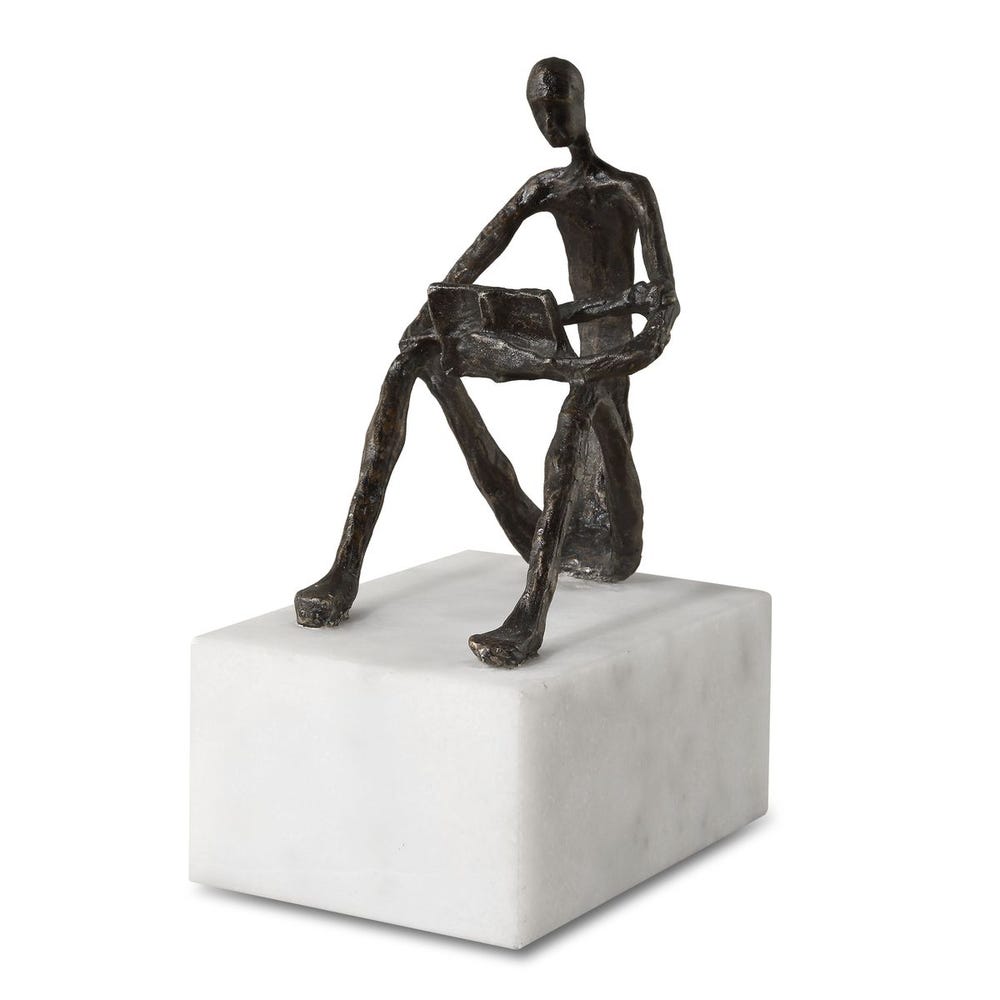 Uttermost Sit Back Relax and Read Iron Sculpture