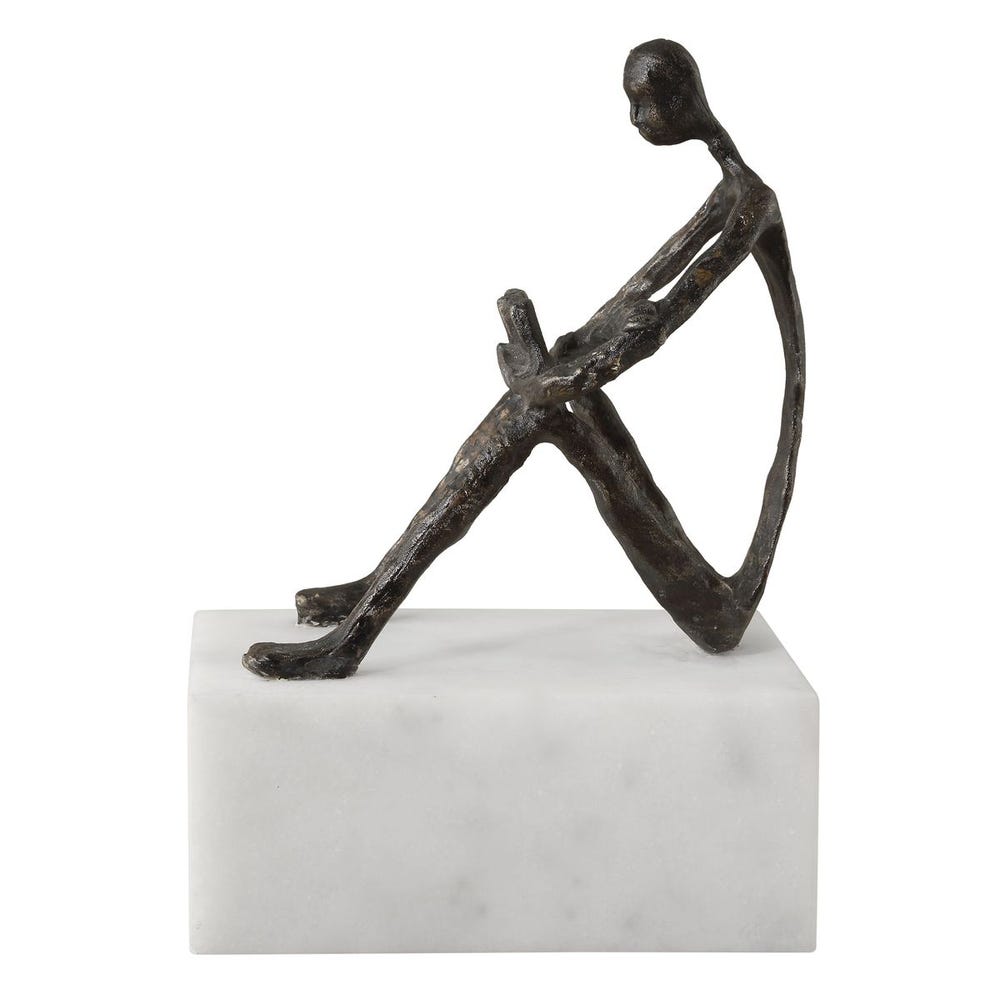 Uttermost Sit Back Relax and Read Iron Sculpture