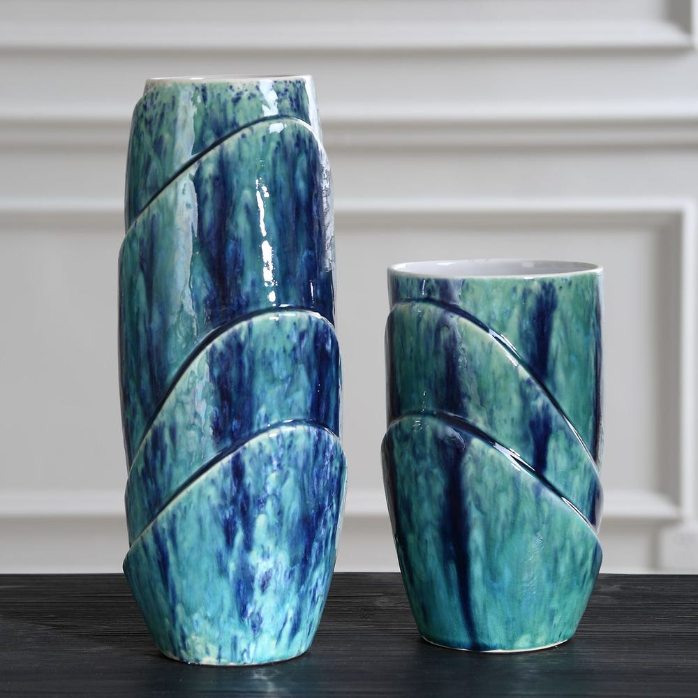 Uttermost Tranquil Duo Vases - Set of 2