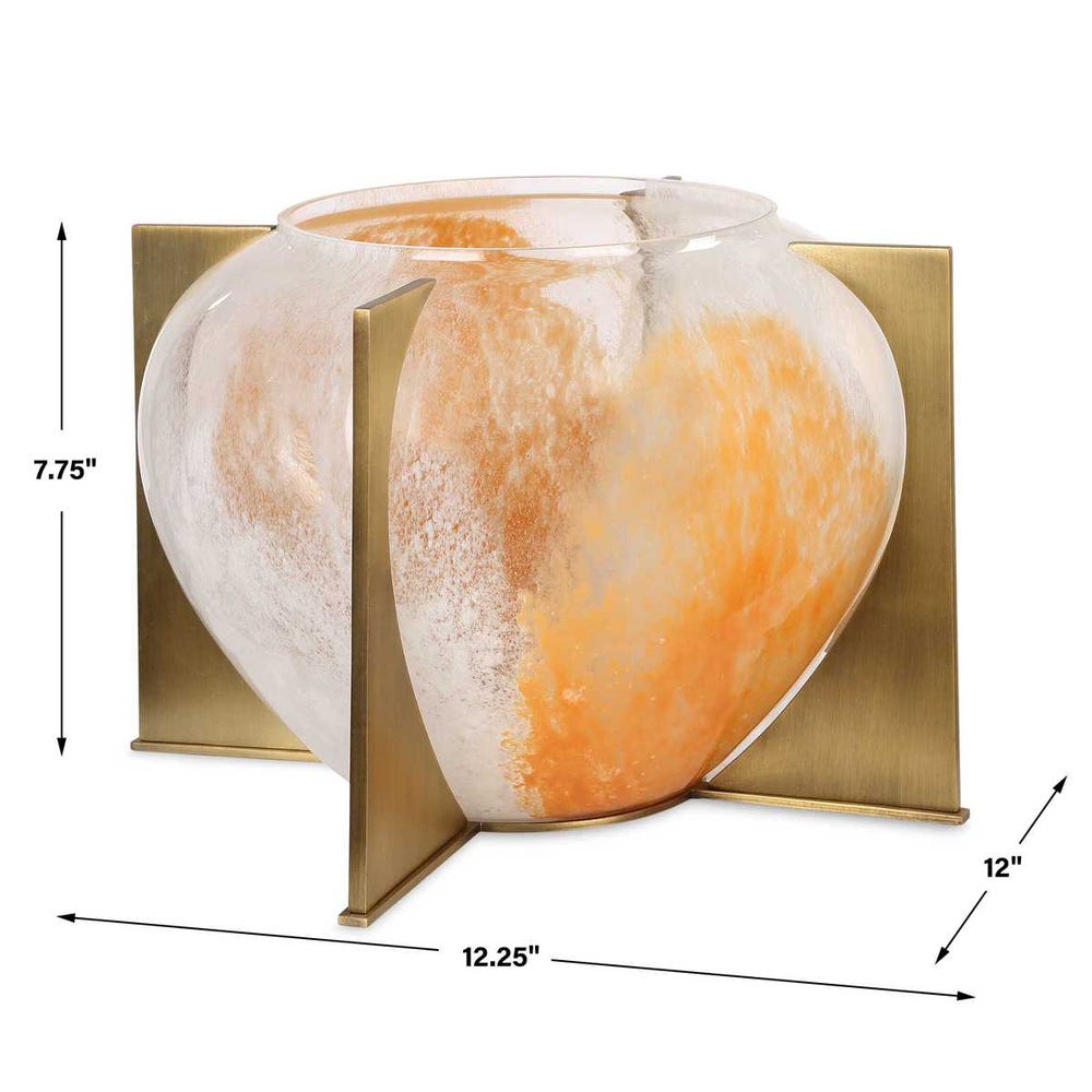 Uttermost Amber Swirl Vase