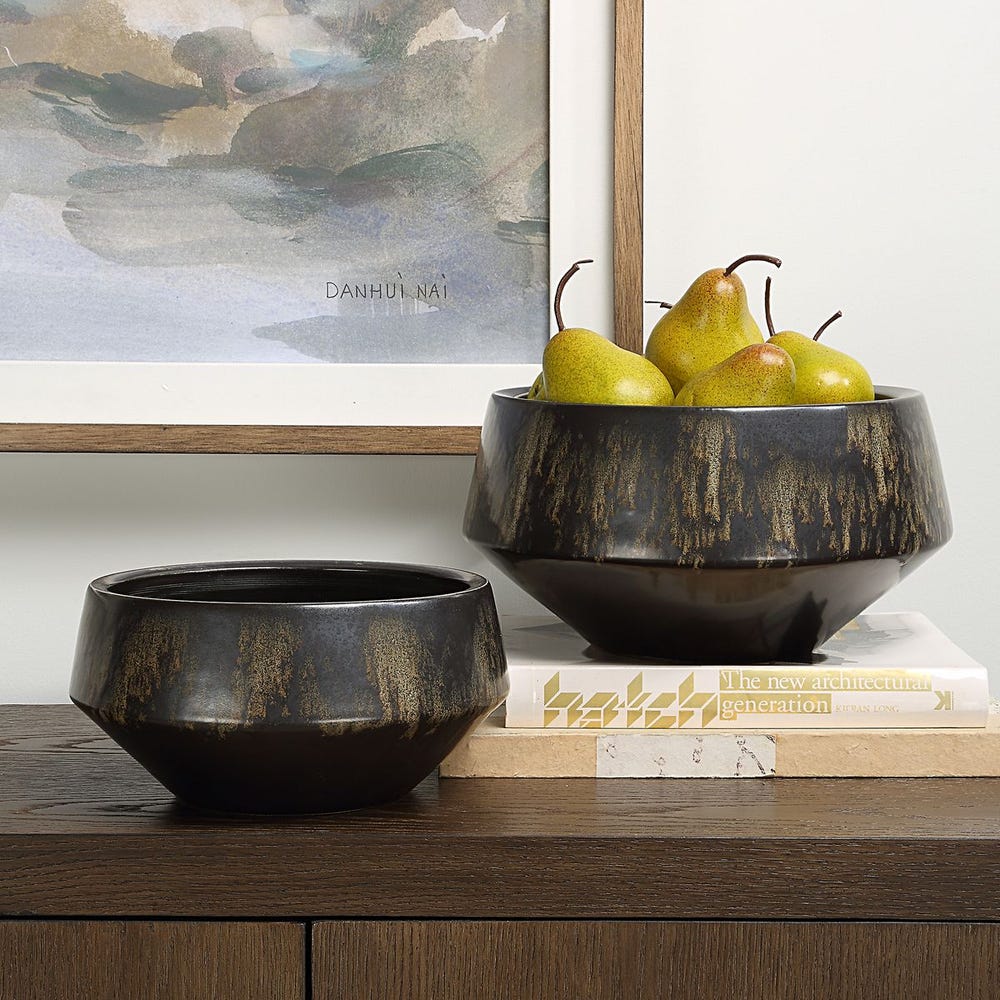 Uttermost Bronze Duo Vases - Set of 2