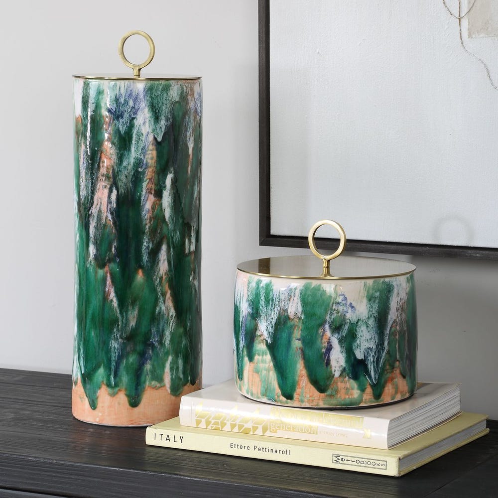 Uttermost Sylvie Ceramic Containers - Set of 2