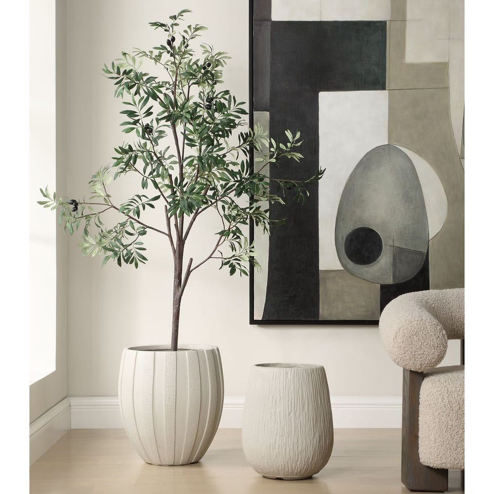 Uttermost Rustic Ridge off-White Outdoor Planter