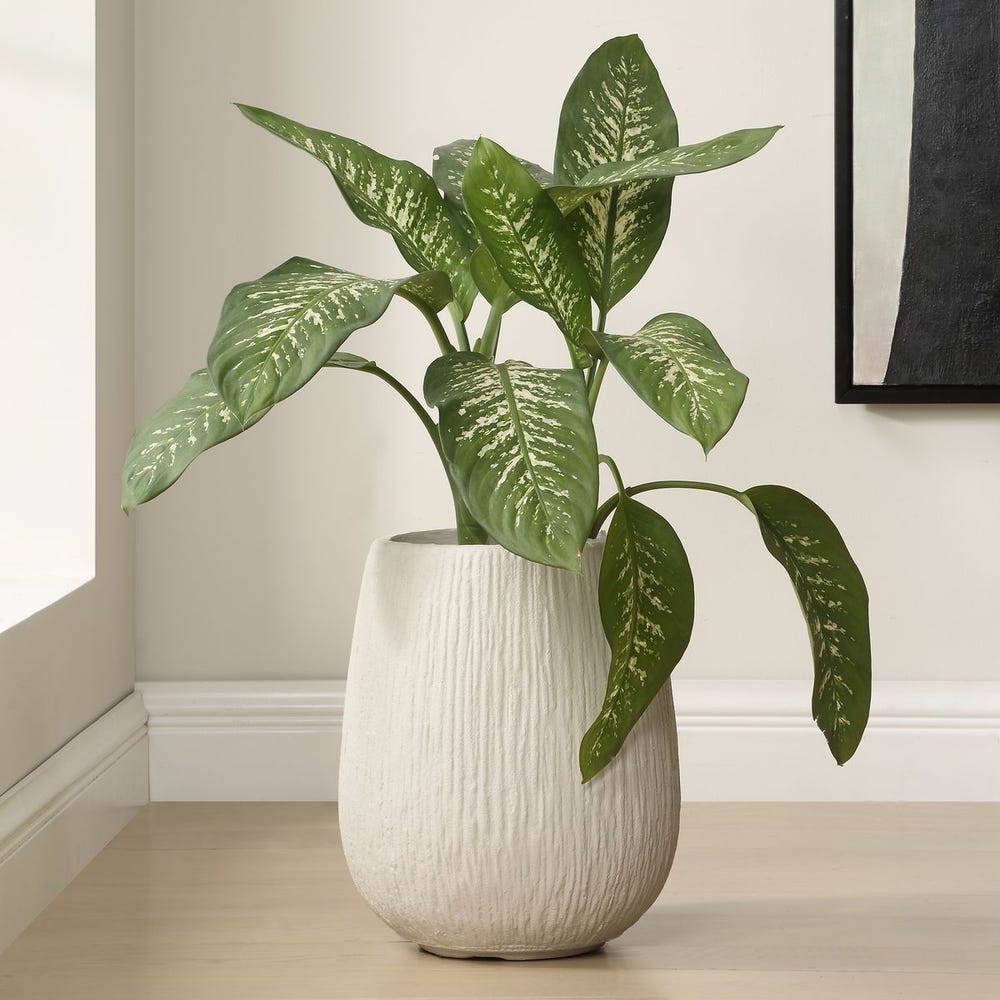 Uttermost Rustic Ridge off-White Outdoor Planter