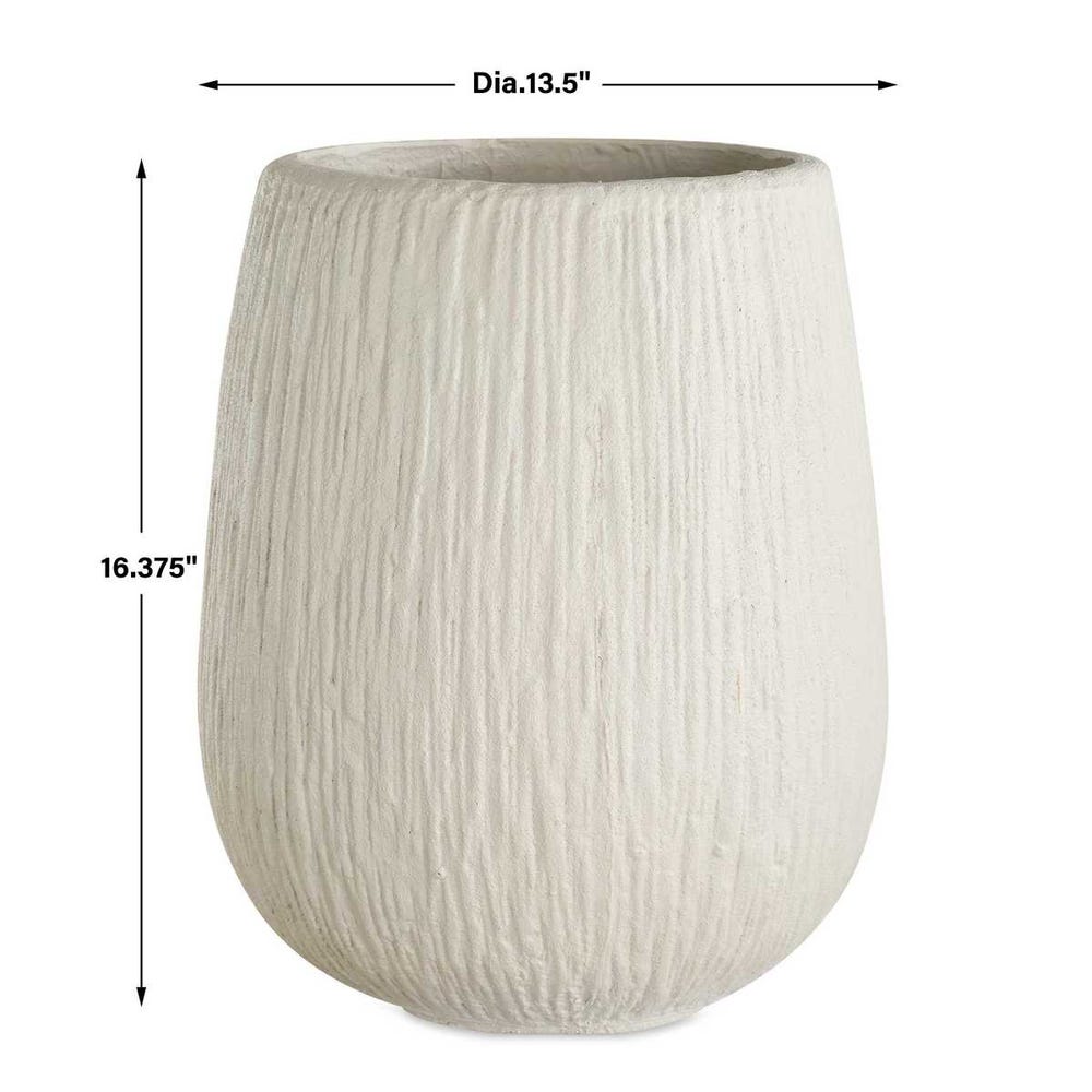 Uttermost Rustic Ridge off-White Outdoor Planter