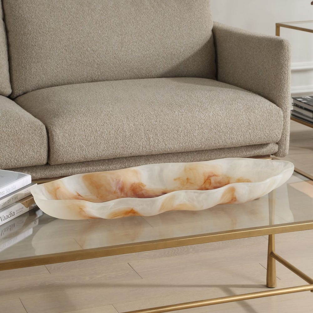 Uttermost Organic Elegance Wavy Oval Bowl