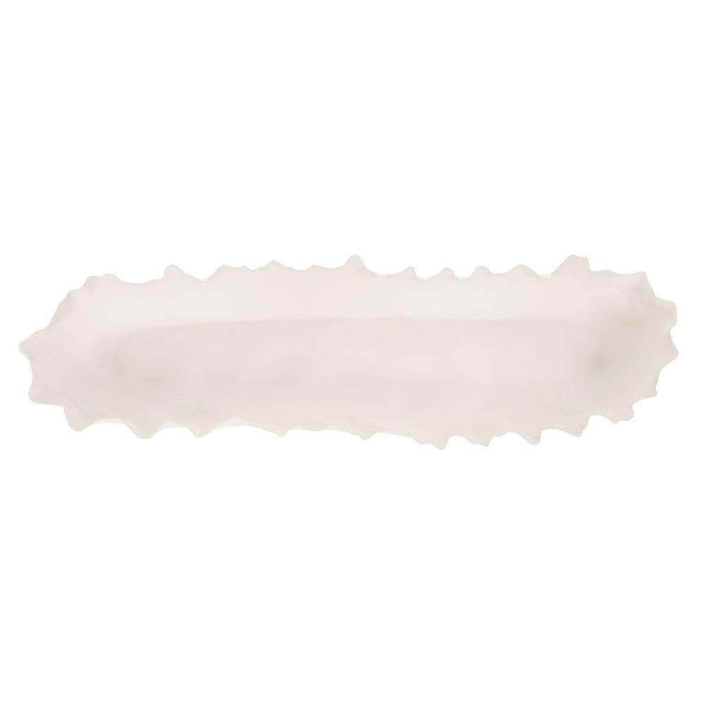 Uttermost Ripple Crest White Bowl