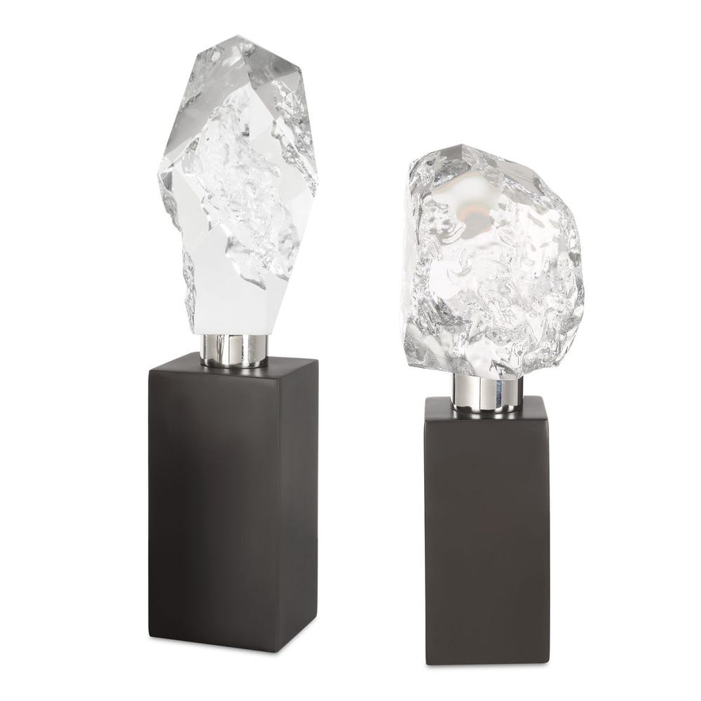 Uttermost Crystal Peak Sculptures - Set of 2