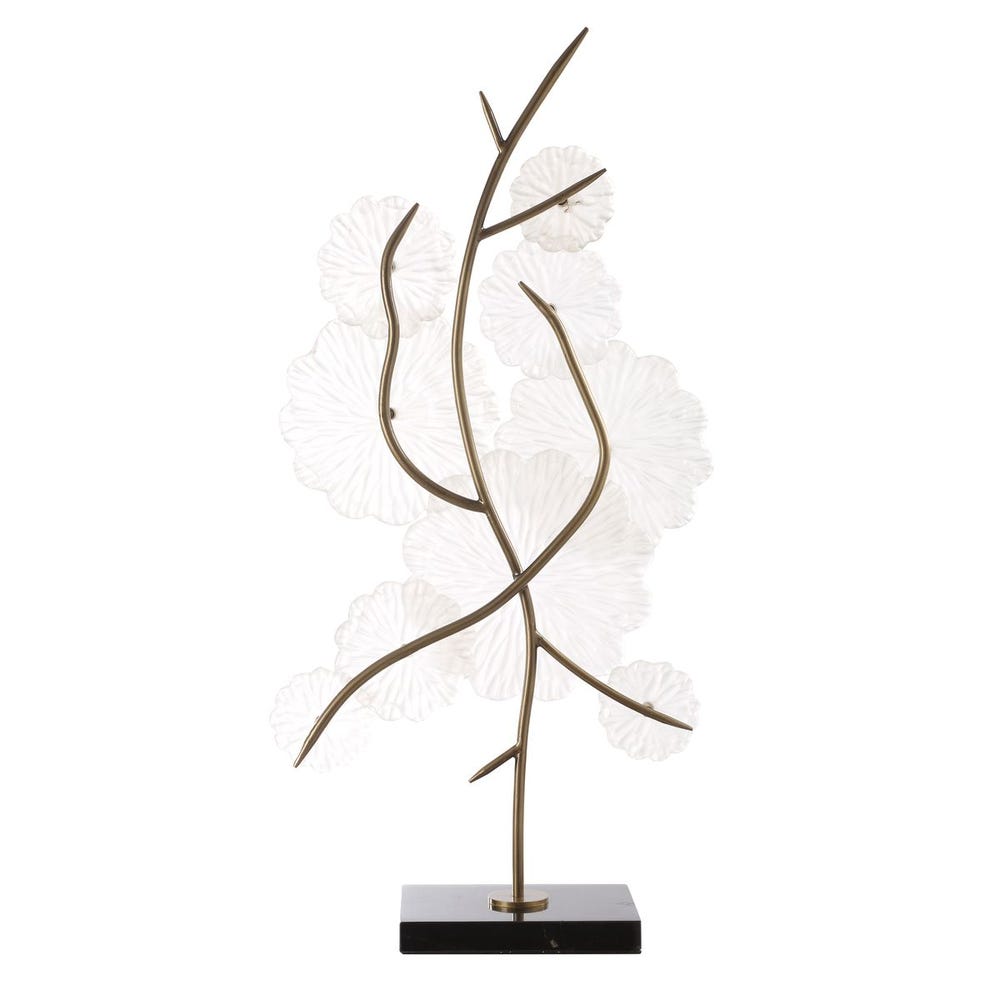 Uttermost Glass Garden Table Sculpture
