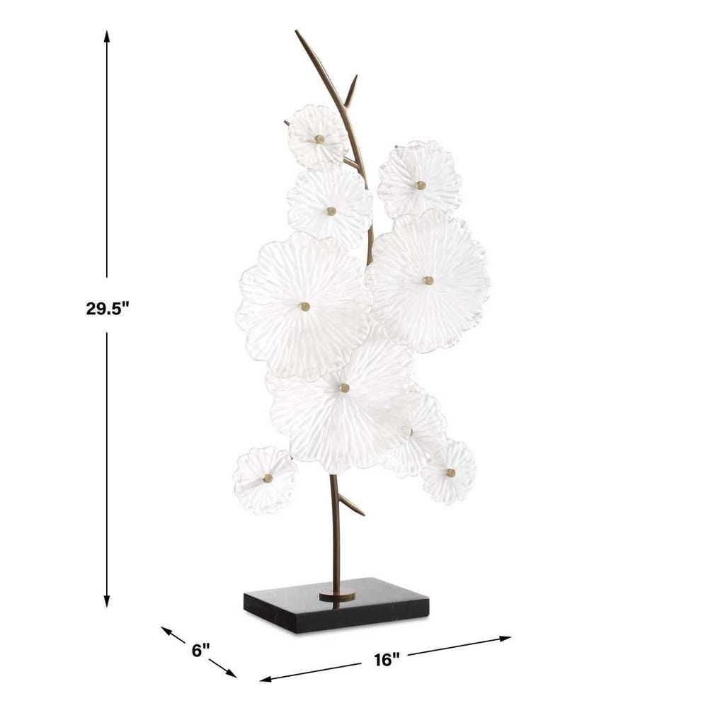 Uttermost Glass Garden Table Sculpture