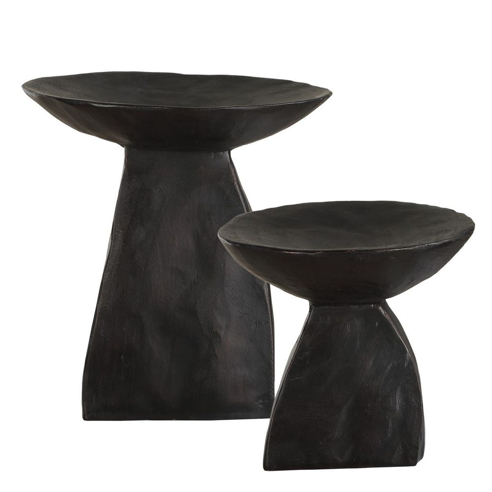 Uttermost Shadow Pedestal Bowls - Set of 2