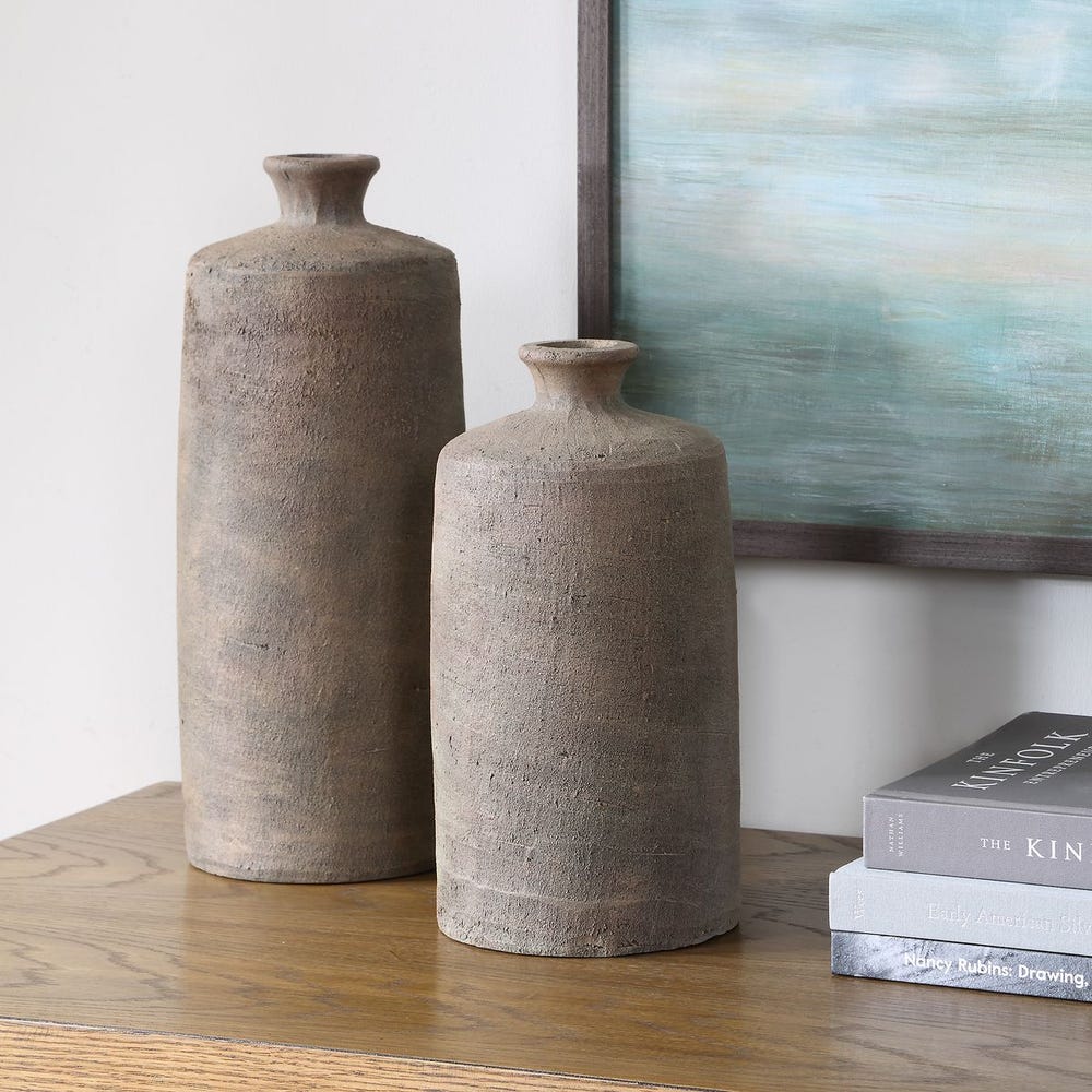 Uttermost Terrene Clay Vases - Set of 2