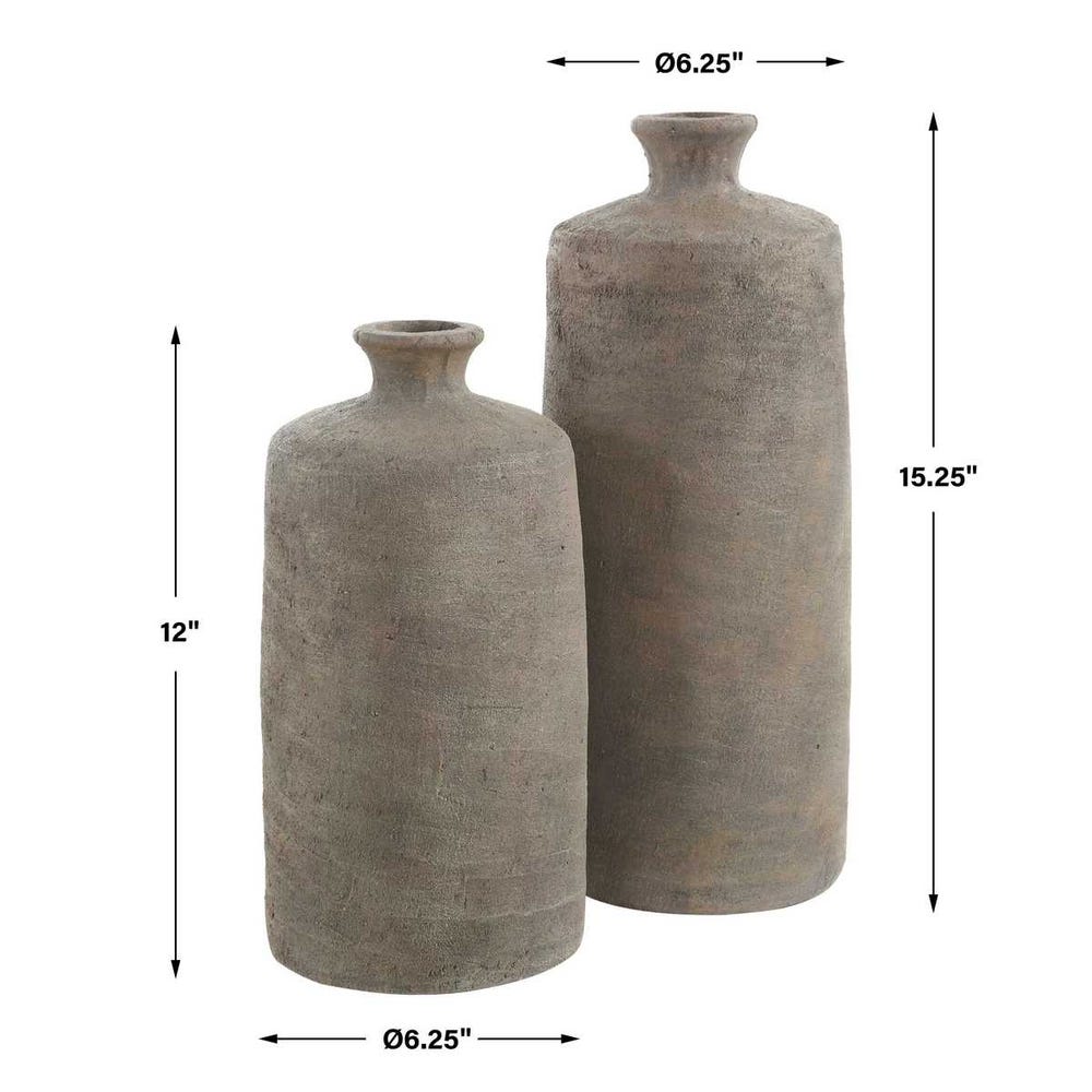 Uttermost Terrene Clay Vases - Set of 2