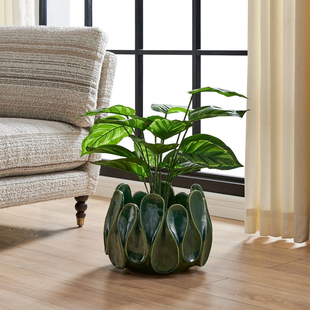Uttermost Petal Pinch Indoor-Outdoor Bowl