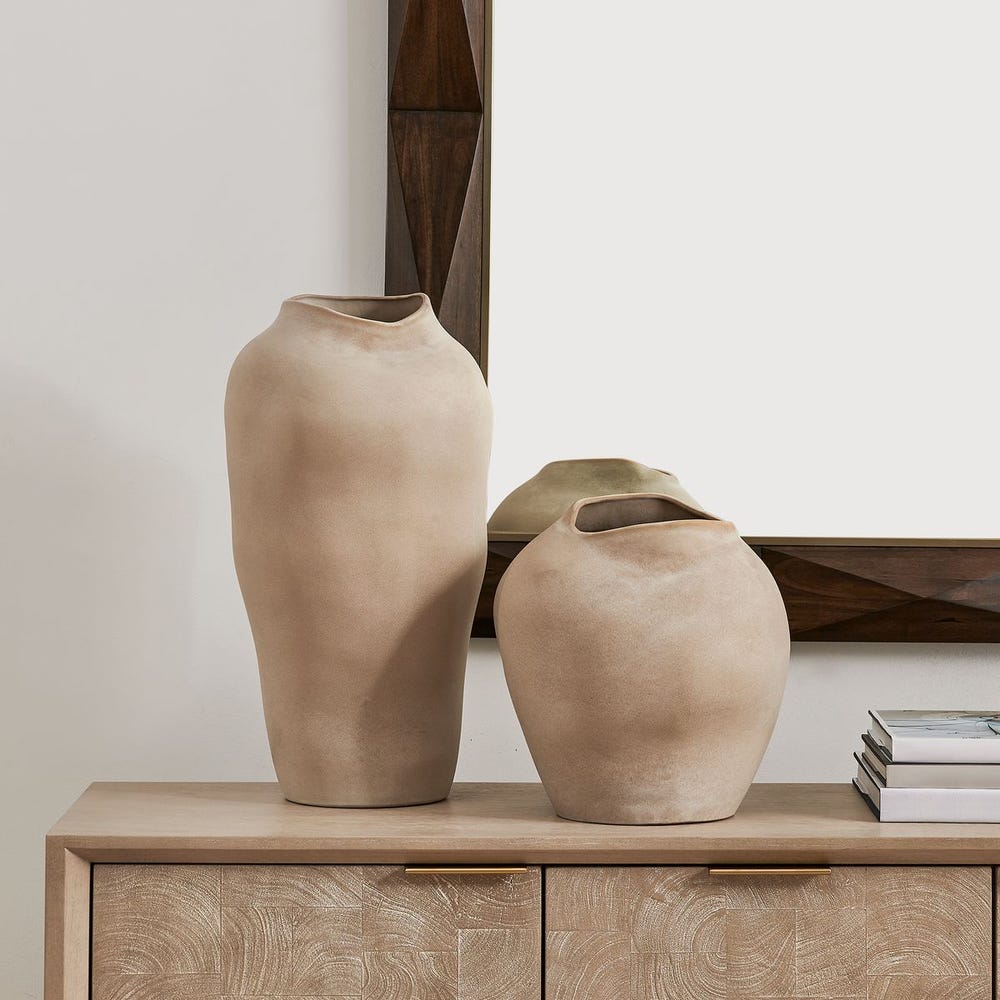 Uttermost Shadow Play Indoor-Outdoor Vases - Set of 2