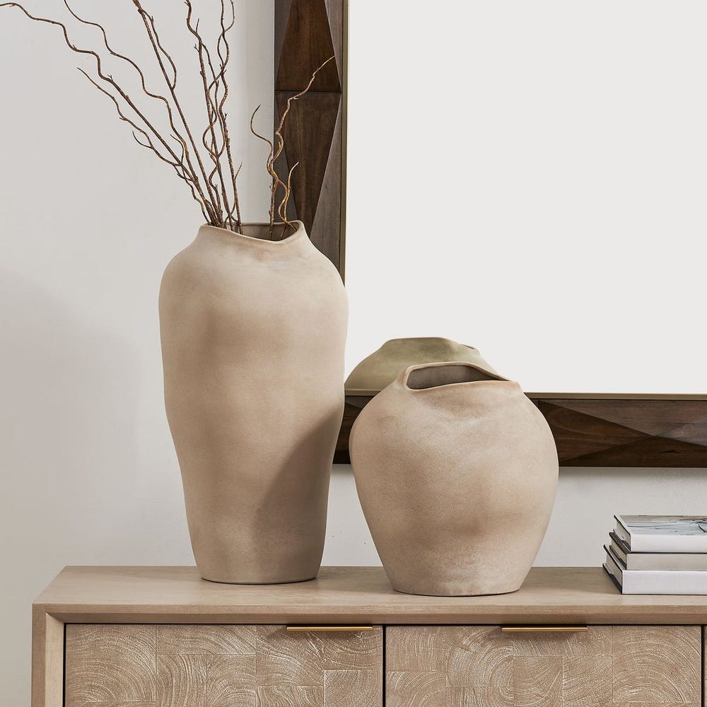 Uttermost Shadow Play Indoor-Outdoor Vases - Set of 2