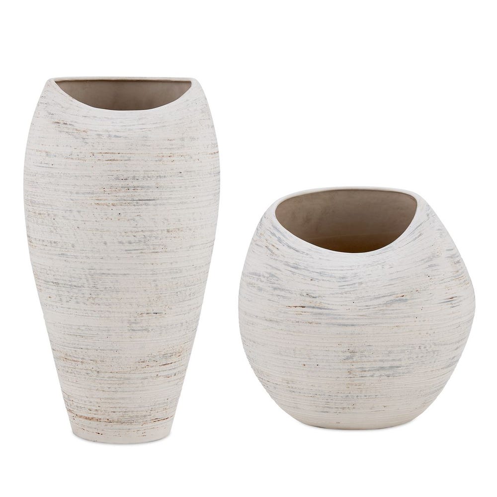Uttermost Inara Indoor-Outdoor White Vases - Set of 2