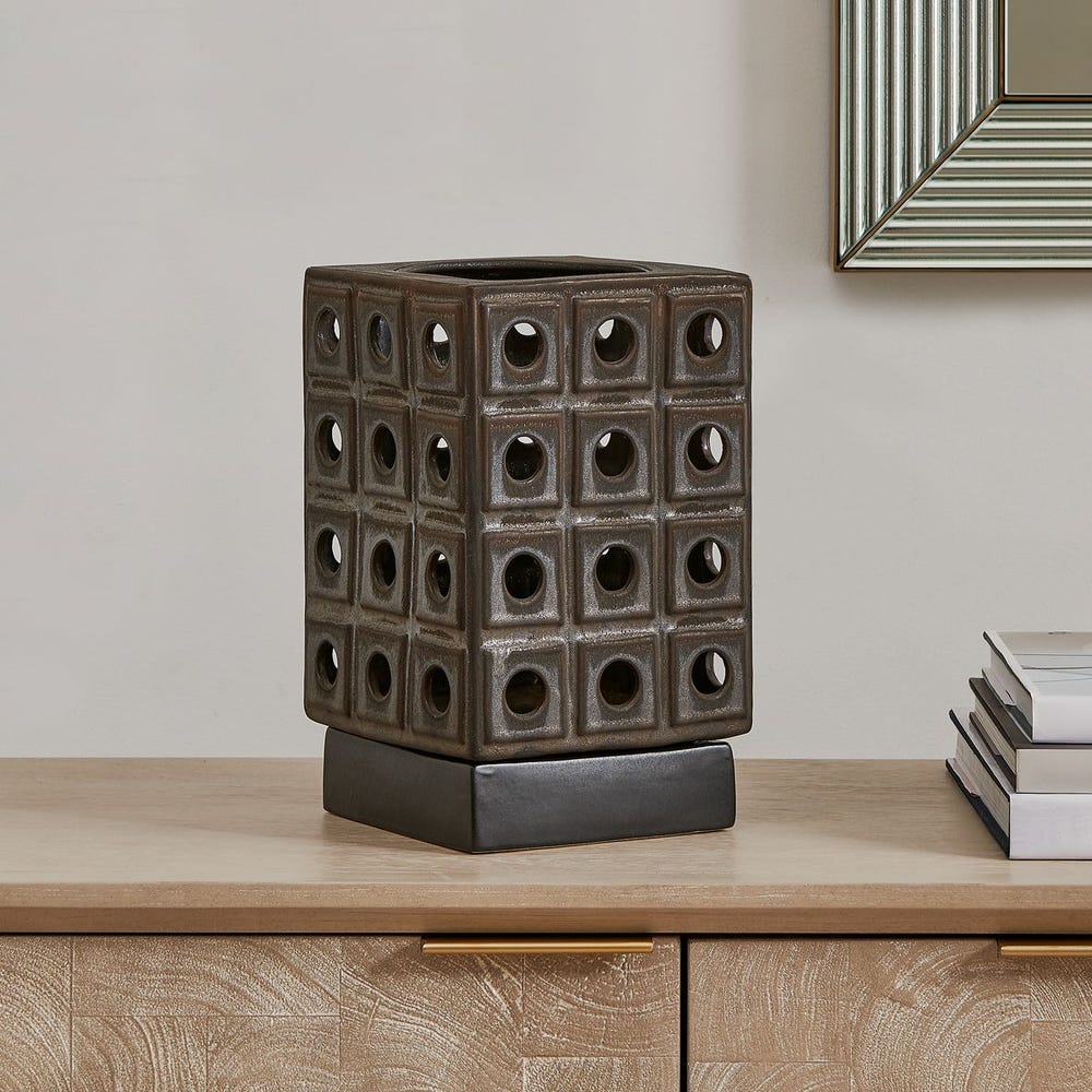 Uttermost Lattice Indoor-Outdoor Lantern Candleholder