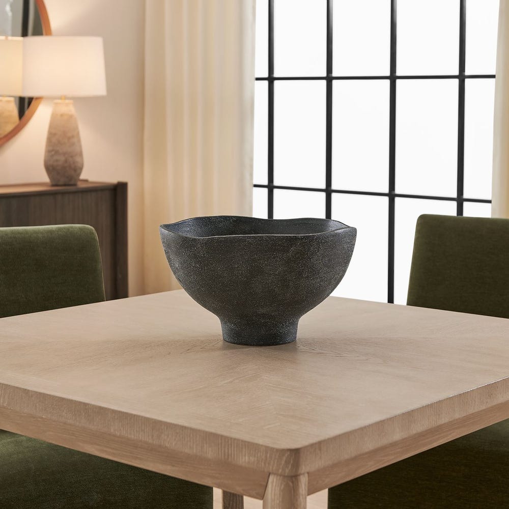 Uttermost Komorebi Indoor-Outdoor Black Bowl