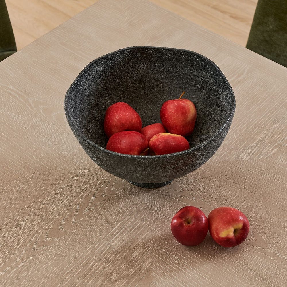 Uttermost Komorebi Indoor-Outdoor Black Bowl