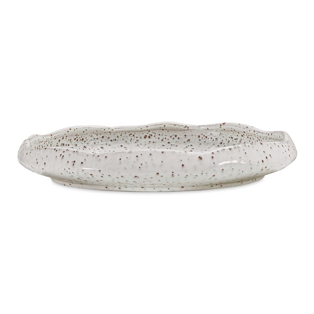 Uttermost Stardust Ripple Indoor-Outdoor White Bowl