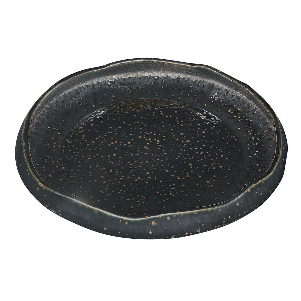 Uttermost Stardust Ripple Indoor-Outdoor Black Bowl