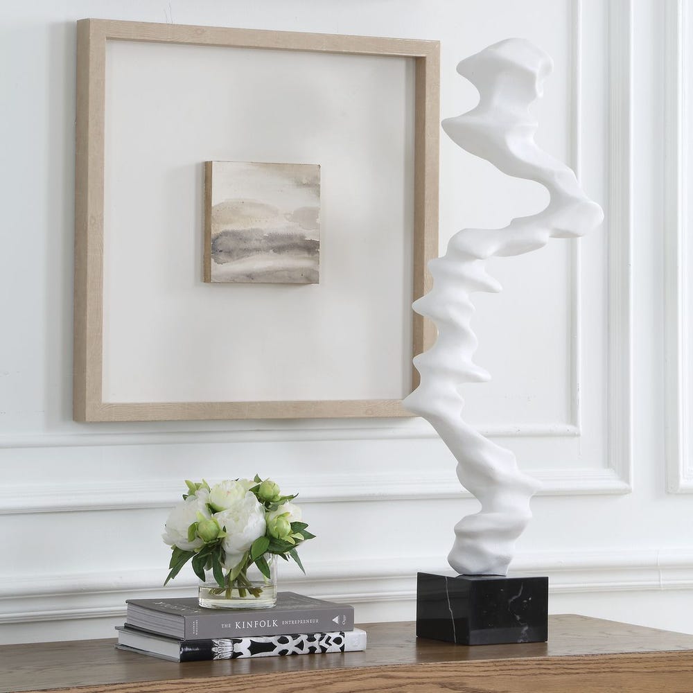 Uttermost Flux Indoor-Outdoor White Sculpture