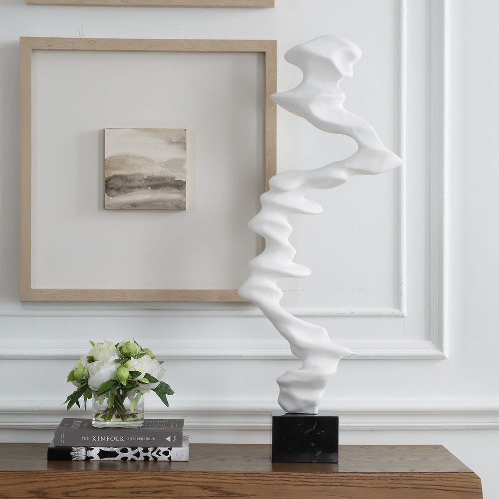 Uttermost Flux Indoor-Outdoor White Sculpture