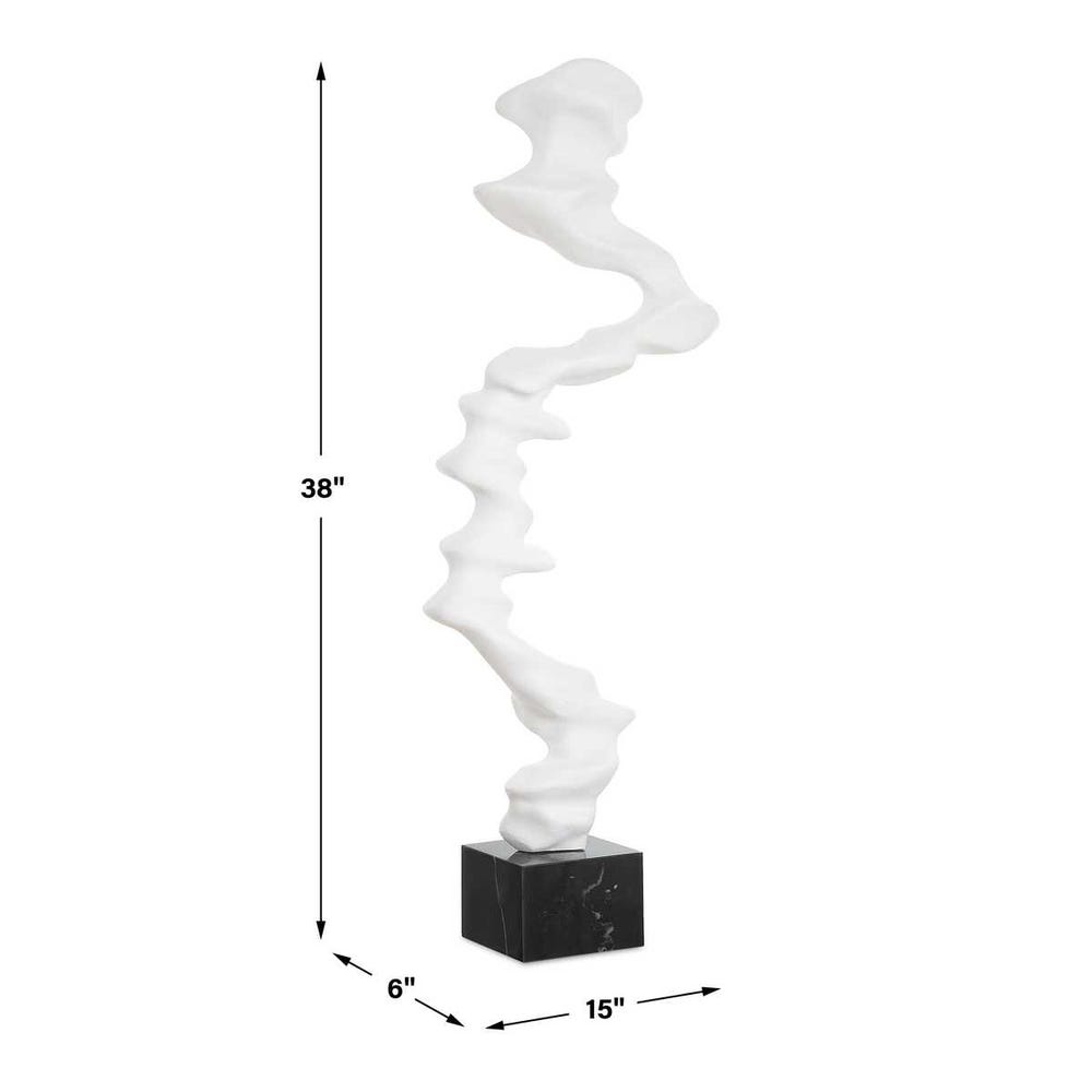 Uttermost Flux Indoor-Outdoor White Sculpture
