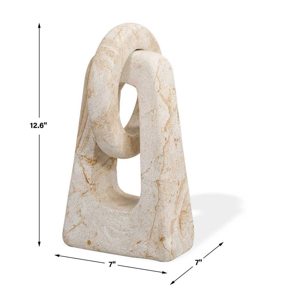 Uttermost Continuum Indoor-Outdoor Stone Sculpture