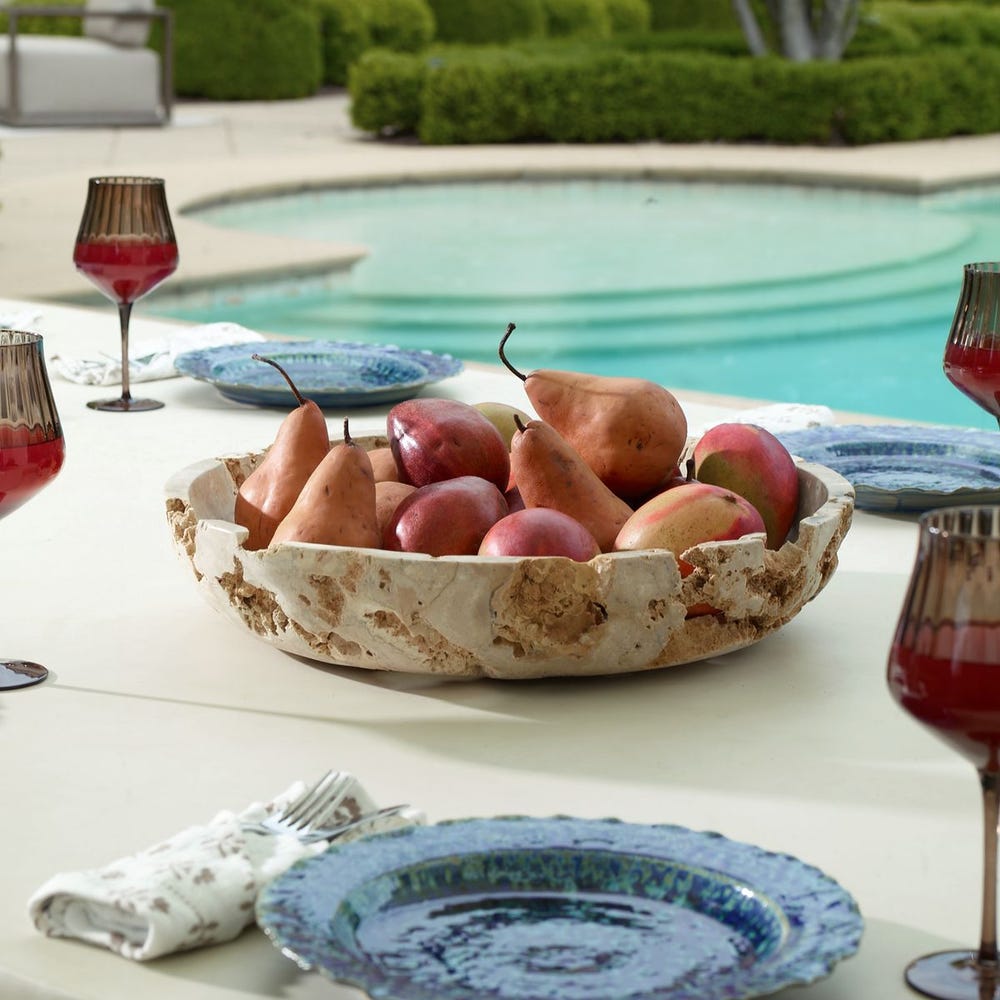 Uttermost Quarried Stone Indoor-Outdoor Bowl