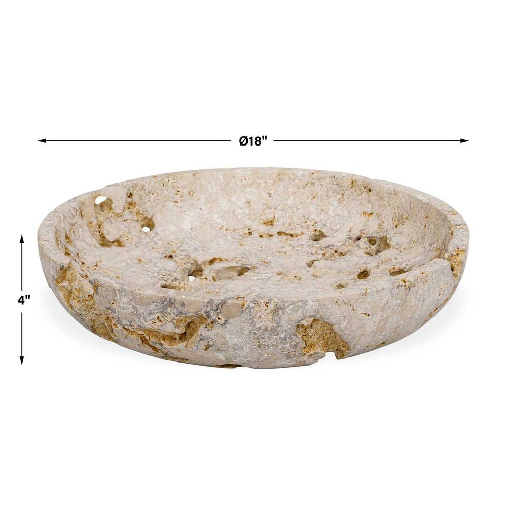 Uttermost Quarried Stone Indoor-Outdoor Bowl