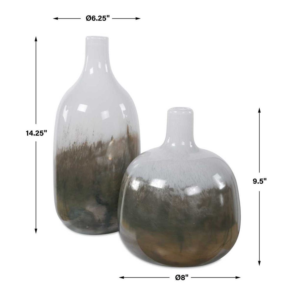 Uttermost Cardoni Smoke Vases - Set of 2