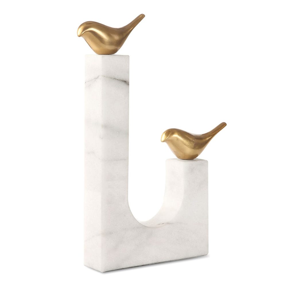 Uttermost Songbirds Brass Sculpture