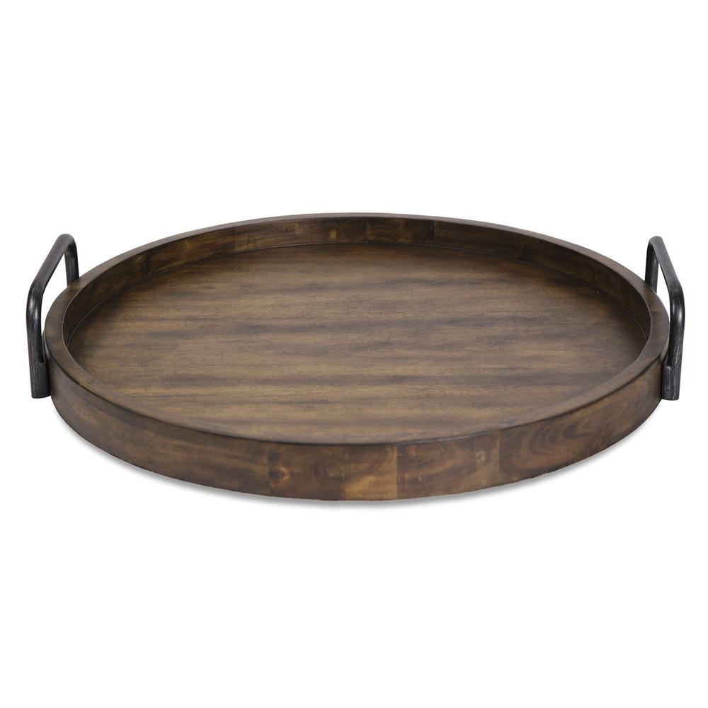 Uttermost Reine Round Wooden Tray