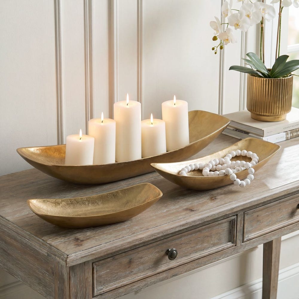 Uttermost Anas Antique Brass Bowls - Set of 3